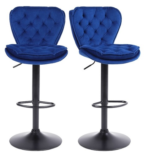 Plush blue velvet - blue,