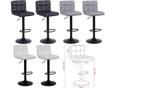 Bar stools faux leather - x,