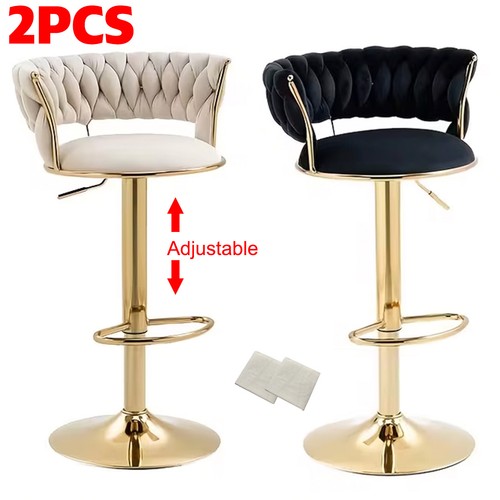 2pcs velvet bar - velvet, stools