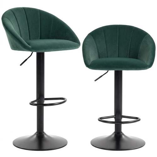 Homcom bar stools set 2 - set,