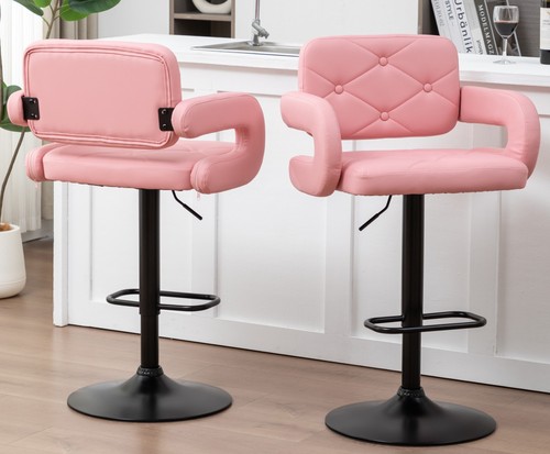 Pink bar stools large - 2,