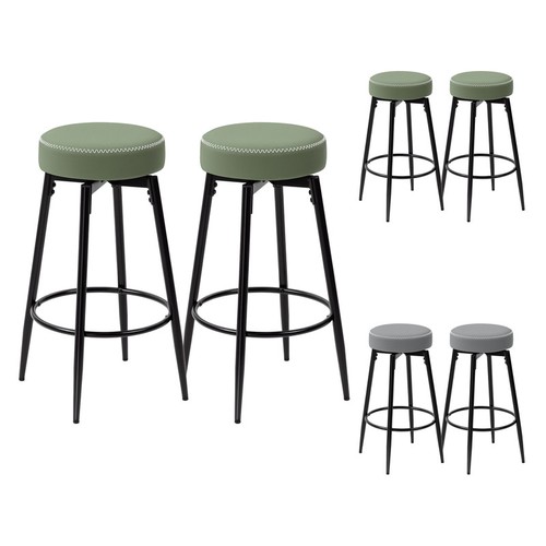 Set faux leather bar - of,