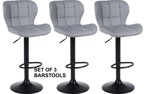 Grey bar stools faux - stools,
