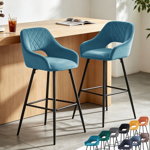 Set bar stools velvet - set,