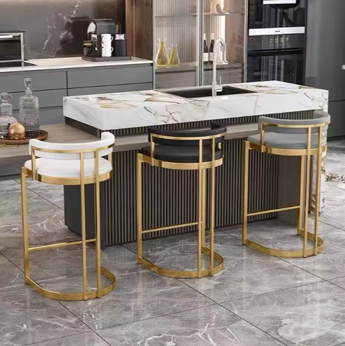 2pcs leather bar - bar, stools