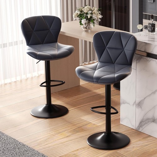Faux leather bar stools - leather,