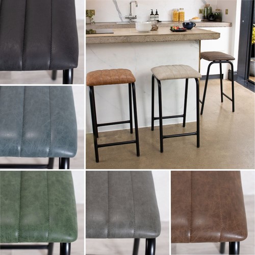 Faux leather bar stools - bar,
