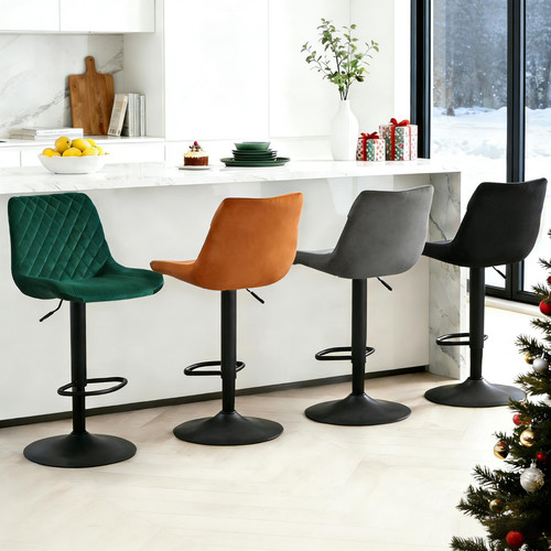 Breakfast bar stools velvet - bar,
