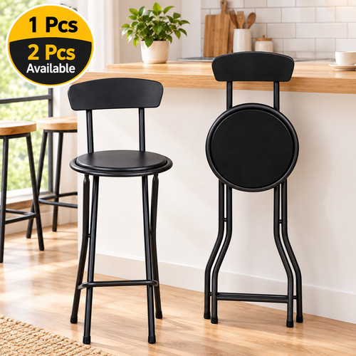 High wooden bar - wooden, stool