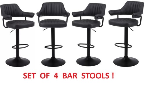 Plush black bar - bar, stools