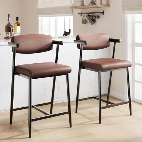Set bar stools leather - set, 2