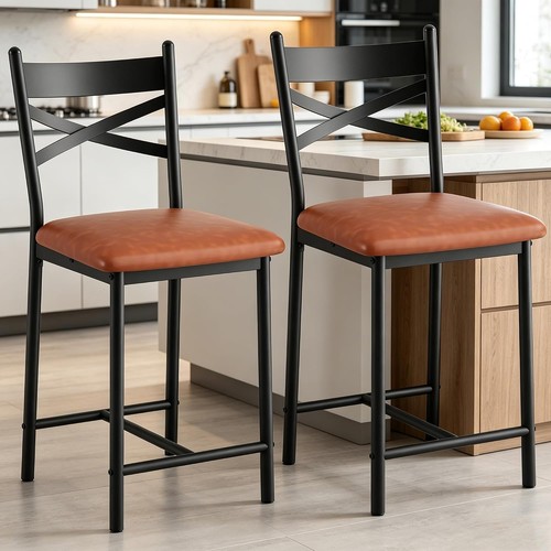 Leather bar stools - pu,