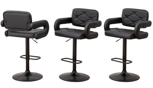 Black bar stools large - bar,