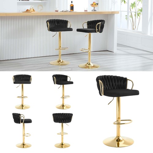 4pcs velvet bar stools - velvet,