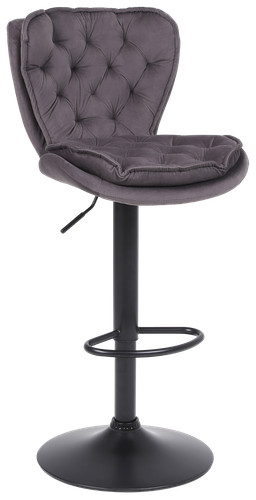 Grey velvet bar stools - velvet,